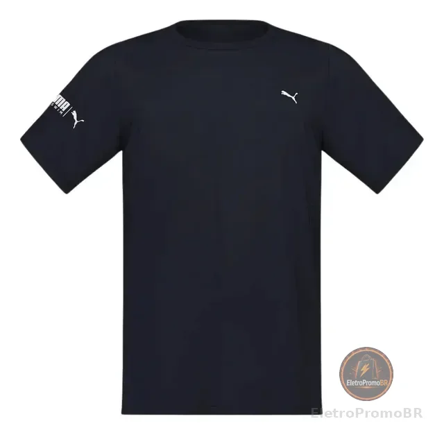 Camiseta Térmica Masculina Puma Manga Curta Proteção Uv 50+