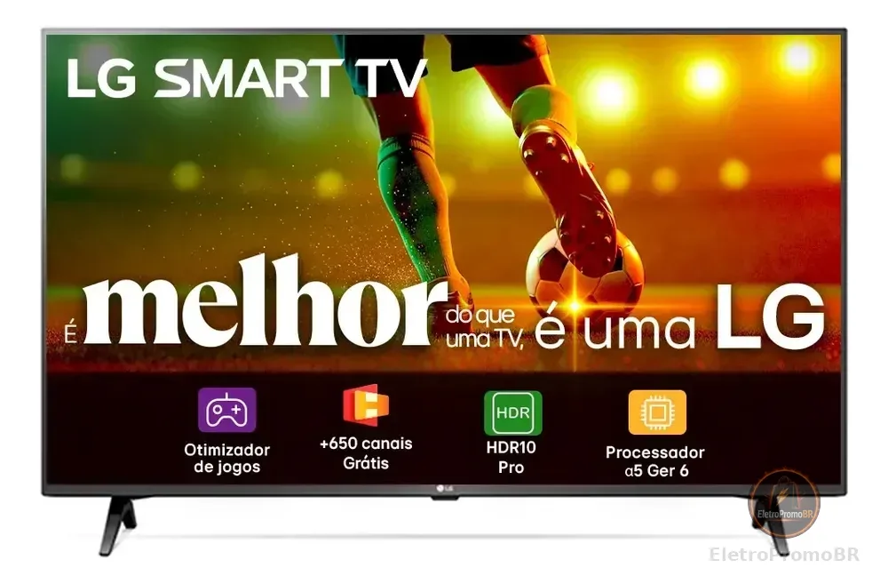 Smart TV LG 43"Full HD, Processador A5 Ger6, AI, Alexa e webOS 23 - 43LR6700PSA