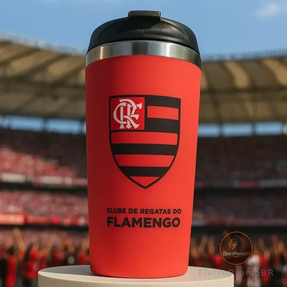 Copo Térmico Para Cerveja Emborrachado 450ml Original Times Flamengo