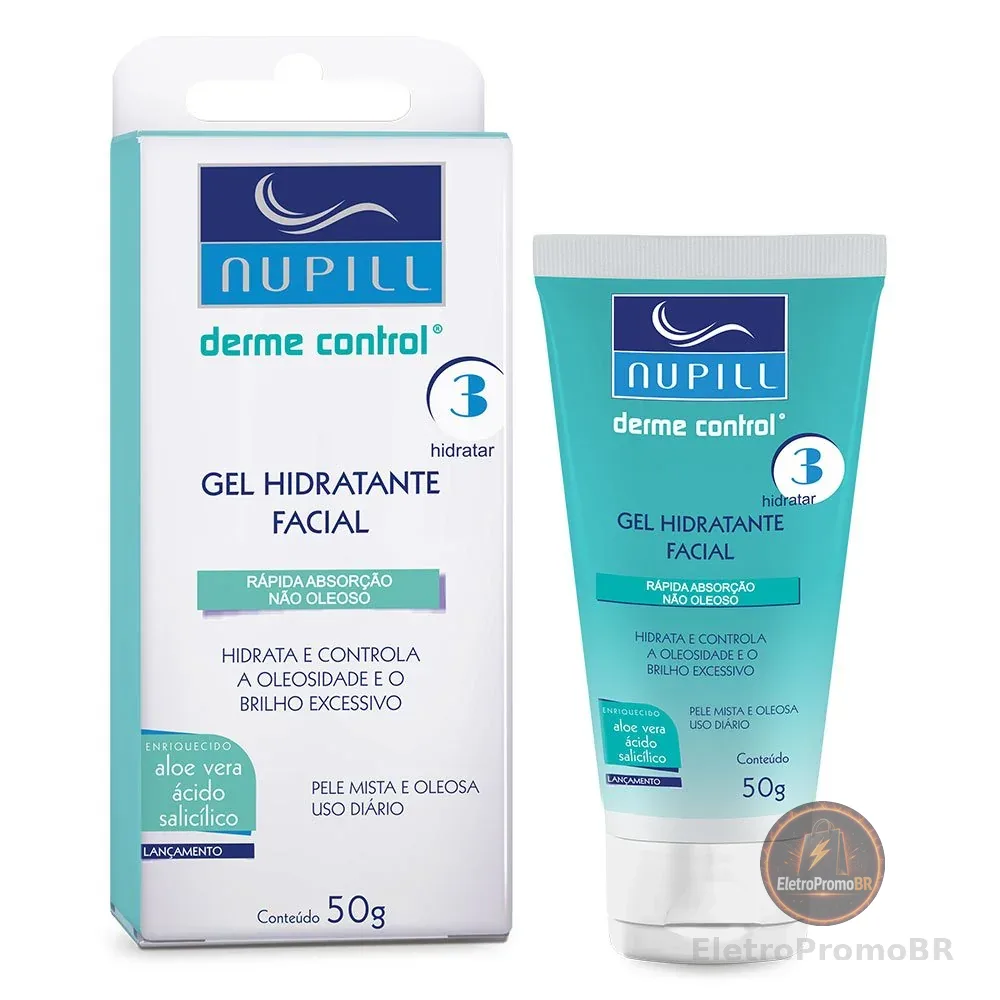 Nupill Gel Hidratante Facial Derme Control 50G