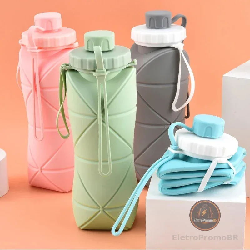 Garrafas Dobráveis De Água Silicone Portáteis Reutilizáveis Ginásio De Viagem De Grande Capacidade Para Crianças
