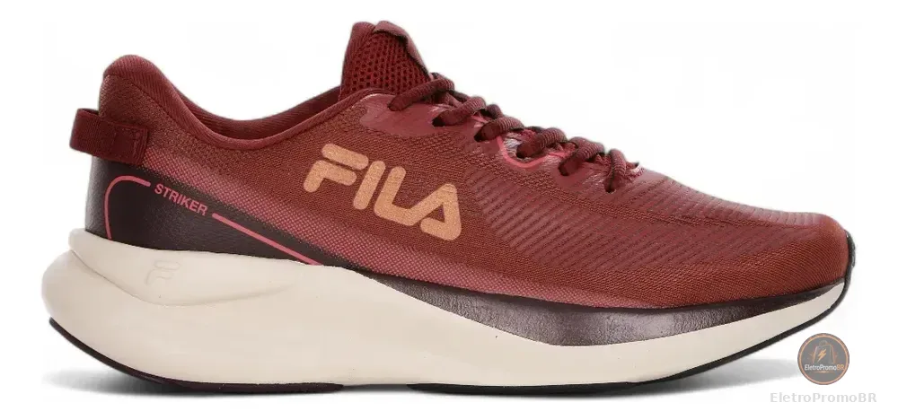Tênis Têxtil Borracha 12 Cm 20 610 Fila Striker Vermelho 37 Br
