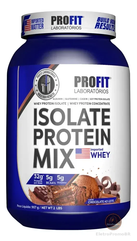 Suplemento en pó ProFit Laboratórios Proteínas de Isolate Protein Mix sabor chocolate ao leite x 907g