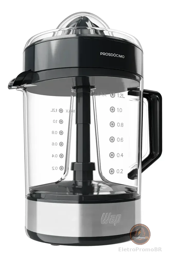 Espremedor de Frutas 1,2L WAP WJ1200 40W com Acionamento Automático e Dois Ajustes de Espremedor 127V