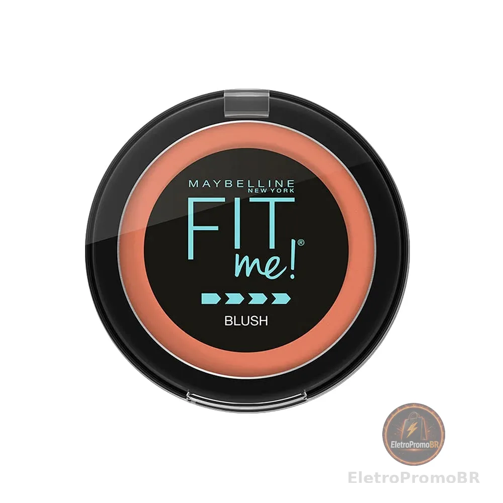 Maybelline NY Fit Me Blush em Pó Alta Pigmentação Efeito Natural Pêssego 4g