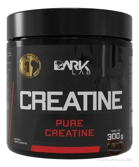 Creatina Monohidratada em Pote 300g 100% Pura Dark Lab