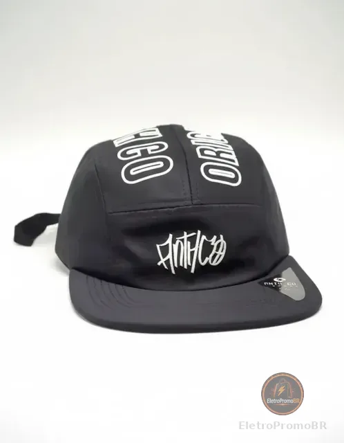 Boné Five Panel Aba Reta Anth Co Strapback Original Skate