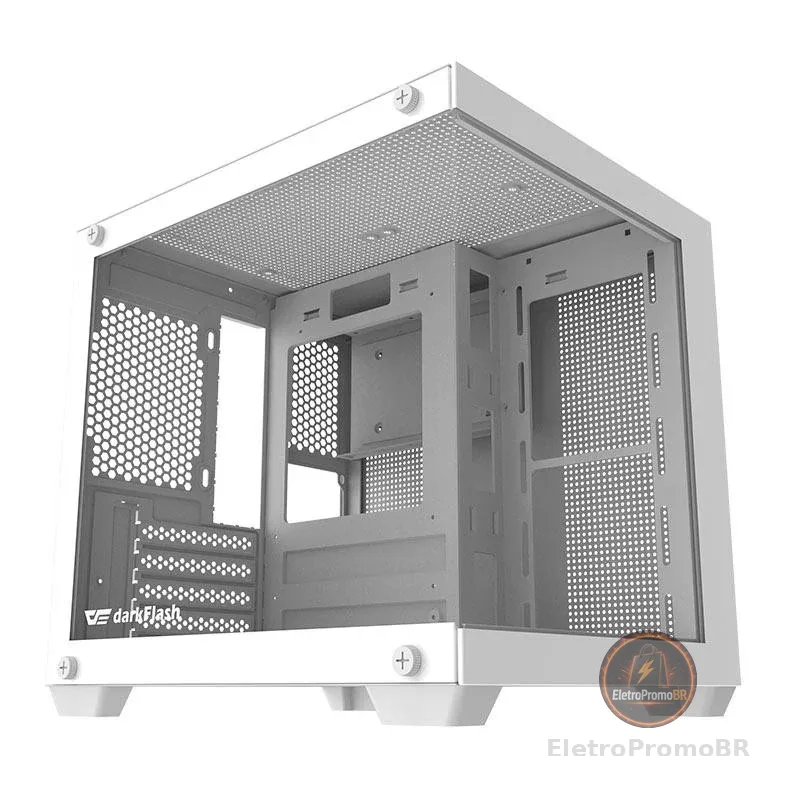 Gabinete Gamer Aigo Darkflash Durin D275M, Mid-Tower, Lateral de Vidro, Branco, DURIN-D275M-WH