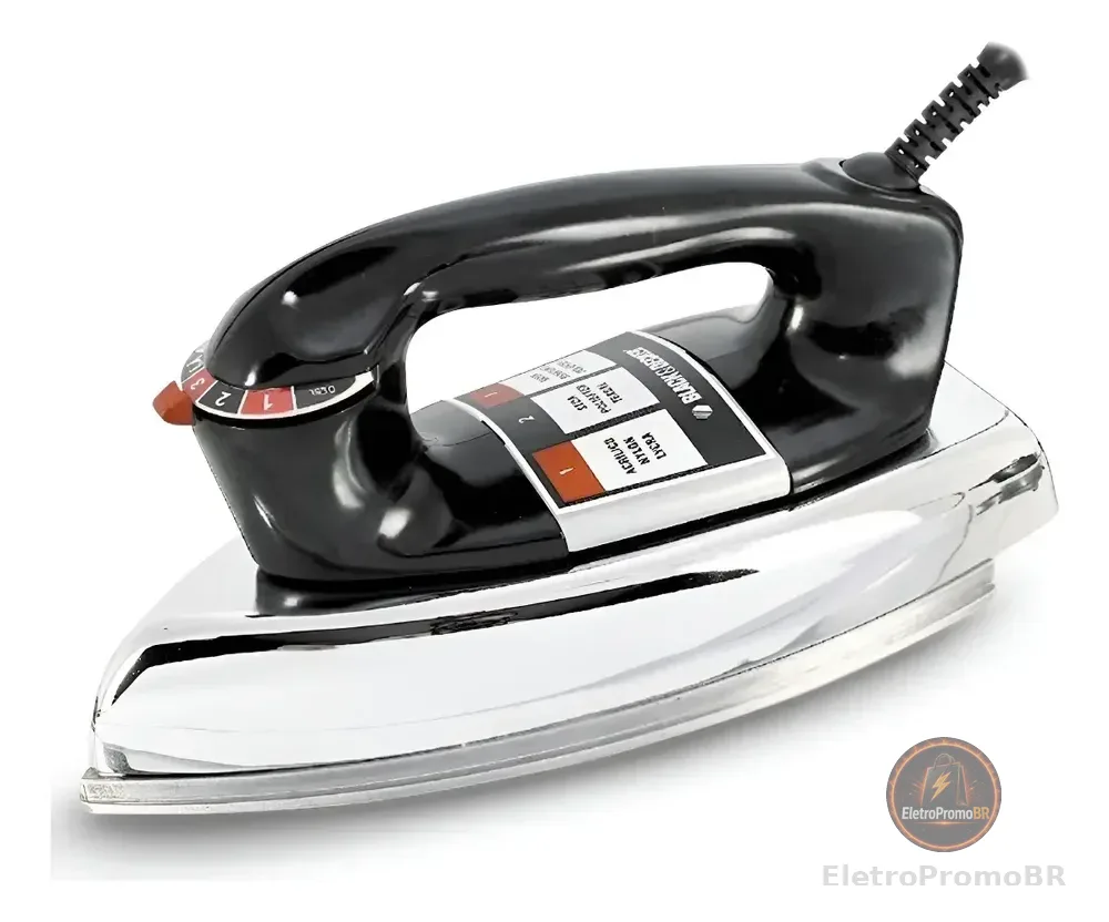 Ferro de Passar Roupa à Seco Black+Decker VFA1110XM6 Base de Alumínio