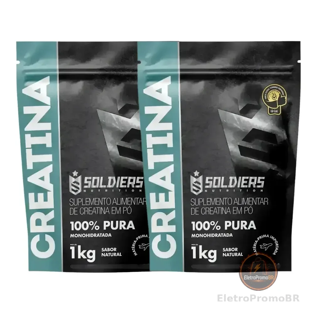Creatina 2kg Suplemento Monohidratada em pó 100% Pura - Soldiers Nutrition