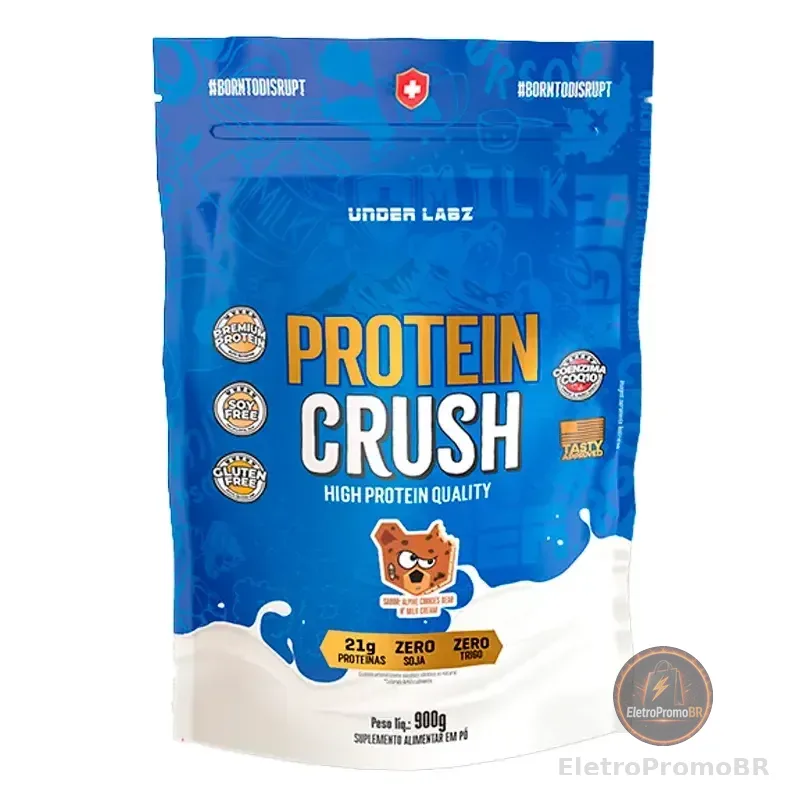 Protein Crush Refil 900g - Under Labz Sabor Cookies Bear