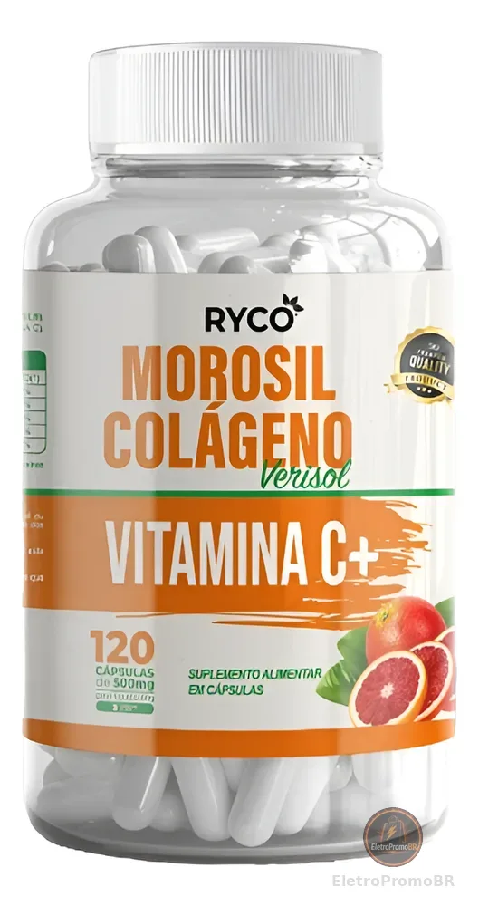 Morosil + Colágeno + Vitamina C 120 Cápsulas Ryco Sem Sabor