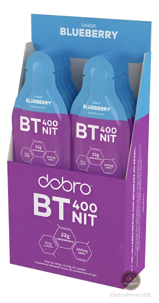 Bt400 Nit Gel De Carboidrato Com Magnésio Sem Cafeína Dobro