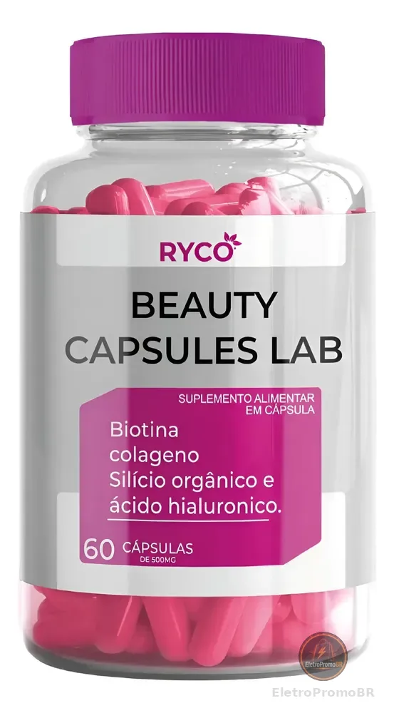 Biotina C/ Silício Orgânico E Ácido Hialurônico  60 Cápsulas