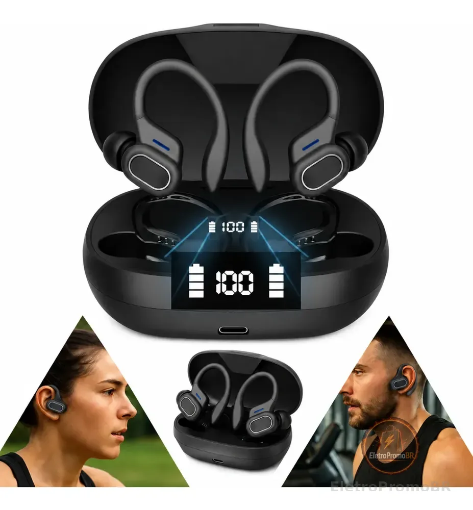Fone Esportivo Bluetooth Corrida Sem Fio Prova Àgua Ciclismo