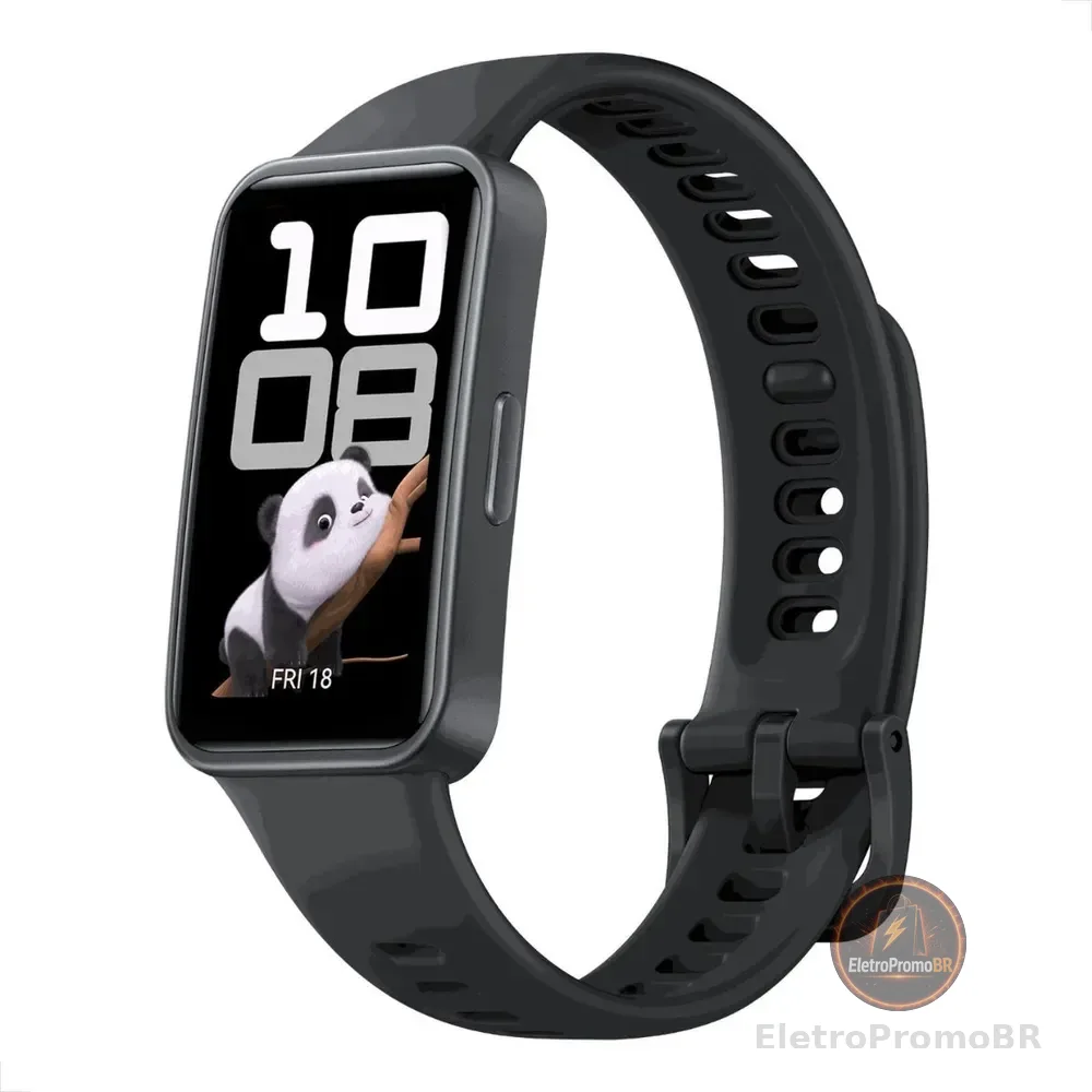 Smartwatch HUAWEI Band 10 Caixa de Polímeros Duráveis Análise do Sono em Nível Profissional Assistente de Bem-estar Emocional Relógio Smartwatch Compatível com Android e iOS Preto