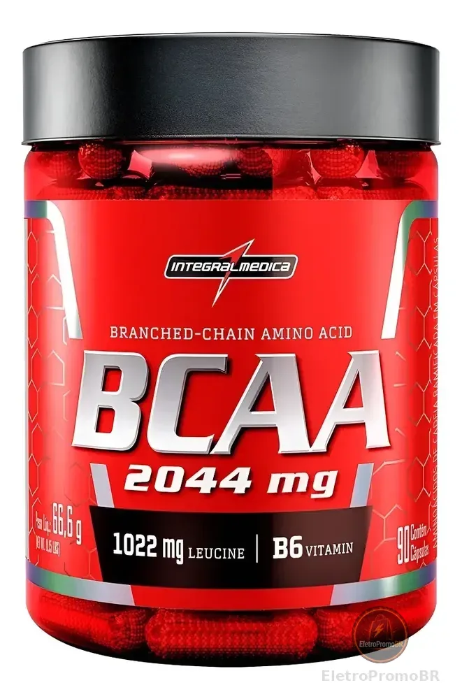 Bcaa Top 2044mg 90caps  Integral Médica Sem Sabor