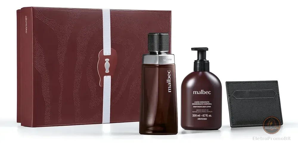 Kit Presente Malbec Tradicional Masculino O Boticário Clássico Original