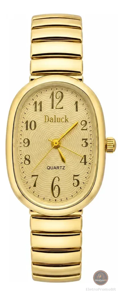 Relógio De Pulso Minimalista Old Money Feminino Premium Moda Dourado Cx Dourad