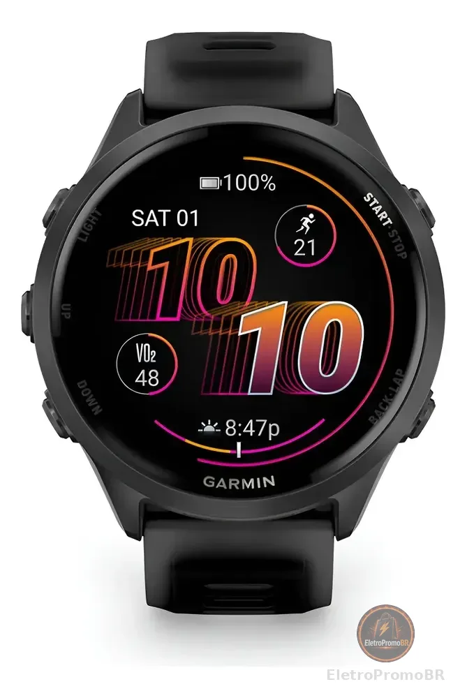 Monitor Garmin Forerunner 570 Preto 47mm Preto M/xxl Preto