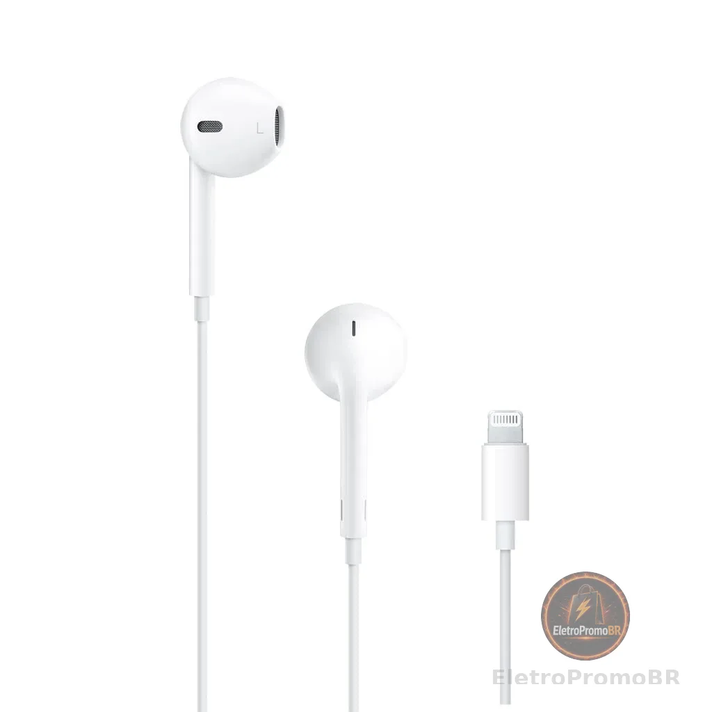 Apple EarPods com conector Lightning ​​​​​​​