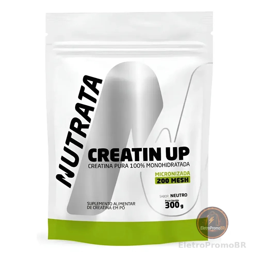 Creatina Monohidratada Up Refil 300g Nutrata Sem Sabor