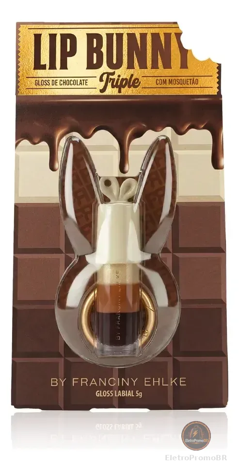Gloss Labial Lip Bunny Triple - Fran By Franciny Ehlke Marrom
