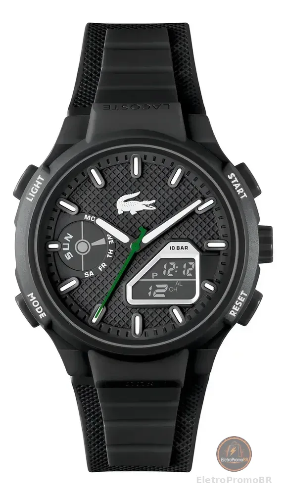 Relógio Lacoste Lc33 Masculino Borracha Preto 2011365