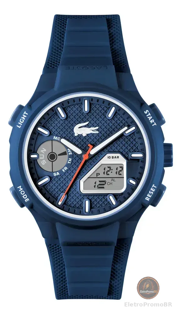 Relógio Lacoste Lc33 Masculino Borracha Azul 2011370