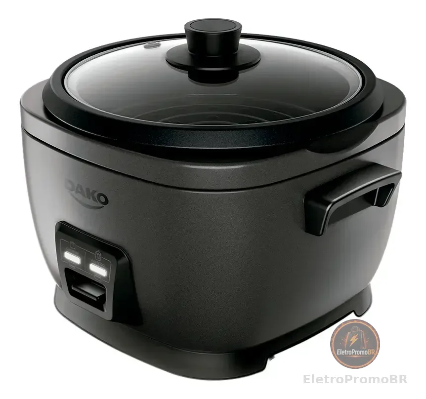 Panela De Arroz Elétrica Dako 700w Com 4 L 10 Xícaras Cinza Cor Cinza-escuro Frequência 60 Hz