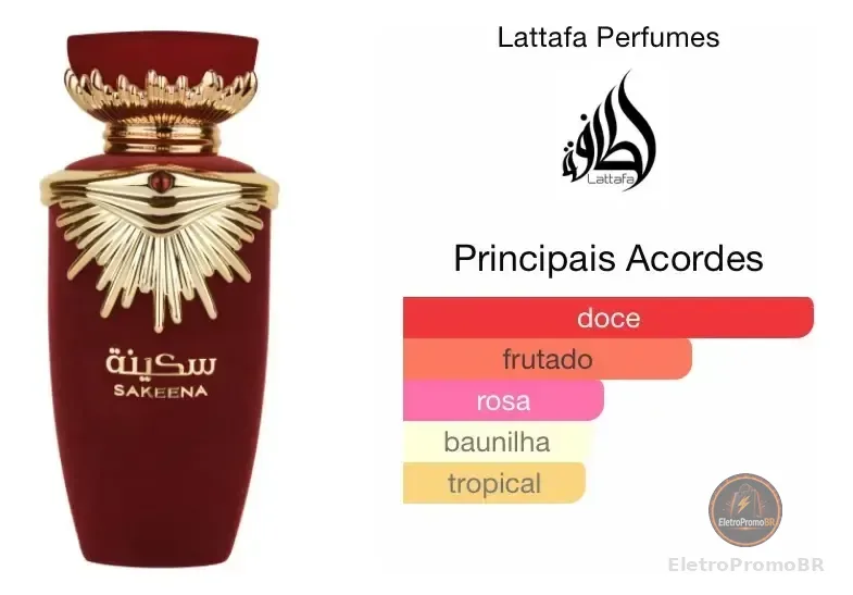 Perfume Sakeena Lattafa Edp Feminino 100ml Volume da unidade 100 mL