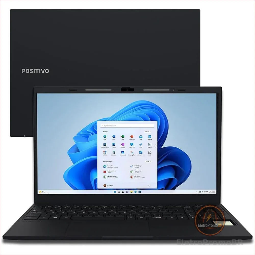 Notebook Positivo Vision R15m Amd Ryzen 5 16gb 512gb Ssd W11