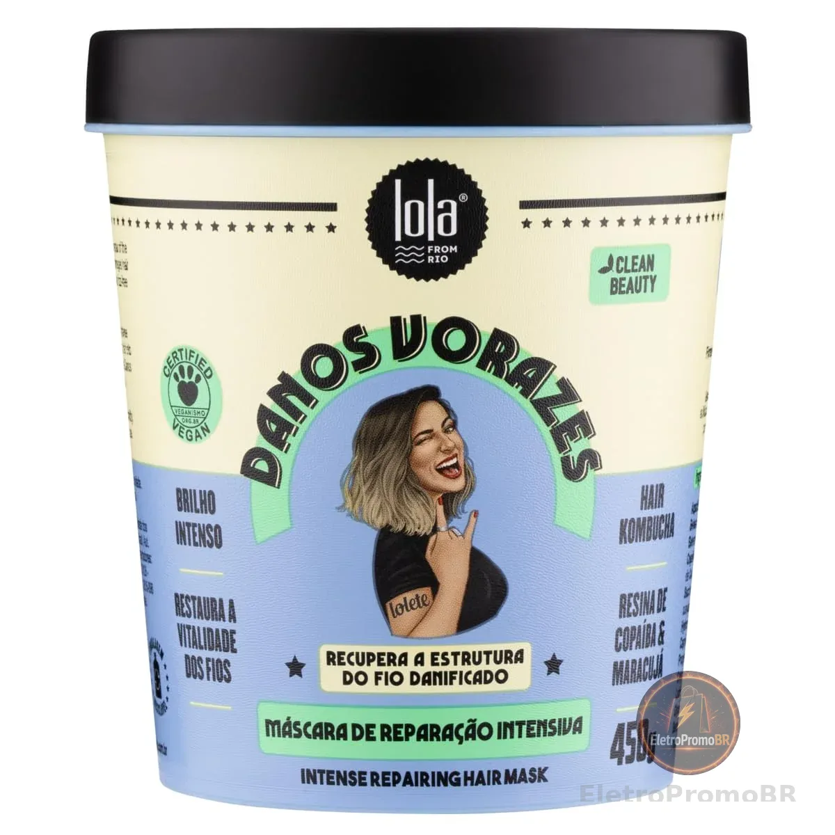 Danos Vorazes Máscara de Tratamento 450g , Lola Cosmetics