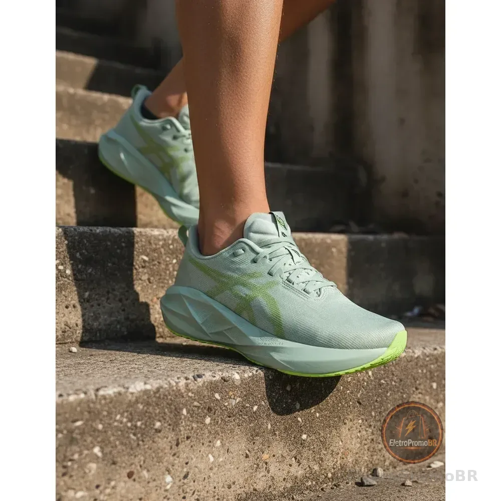 Tênis Asics Novablast 5 Masculino Performance E Conforto Verde 41
