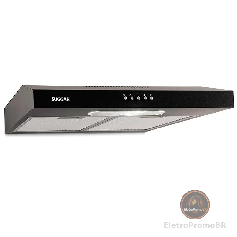 SUGGAR DEPURADOR DE AR SLIM 60CM 3 VEL. PRETO 220V DPS162PT