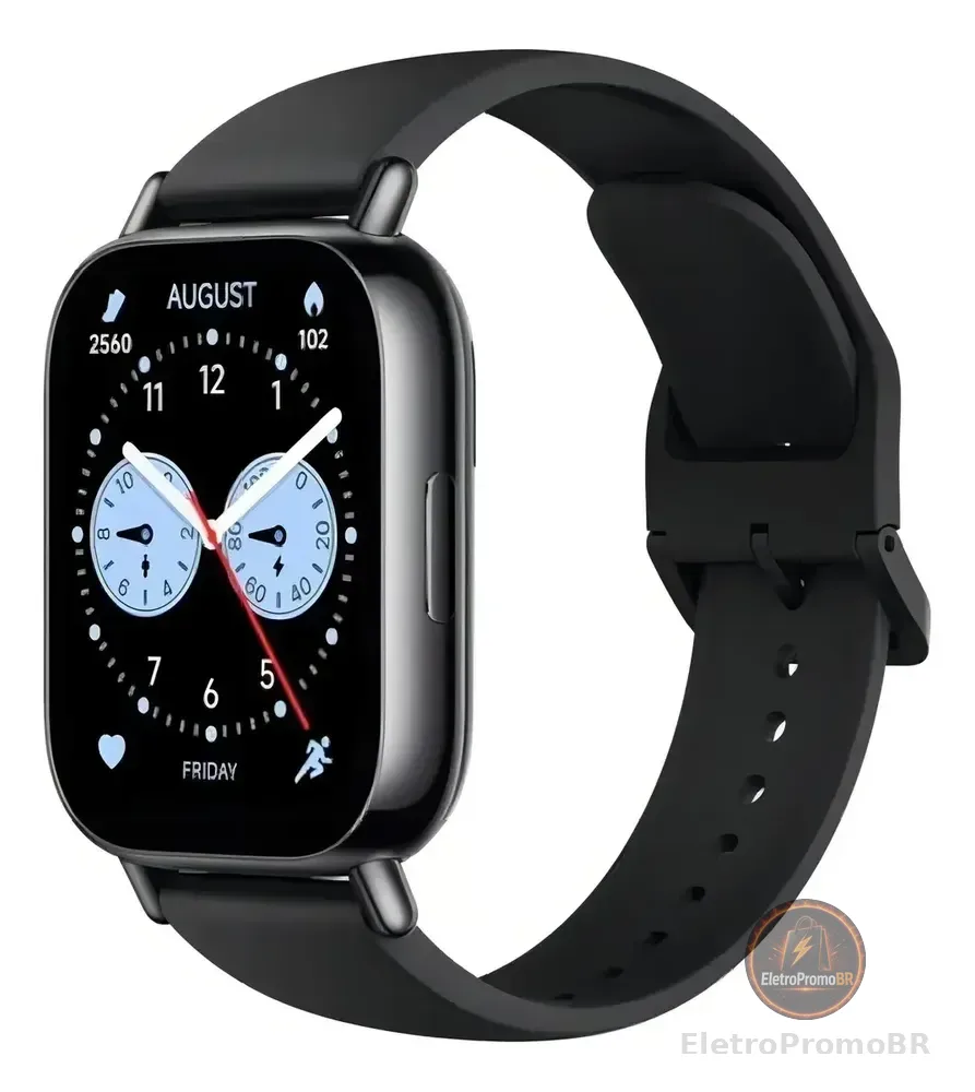 Smartwatch Redmi Watch 5 Lite Tela Amoled 1,96 Gps Bluetooth Black Preto