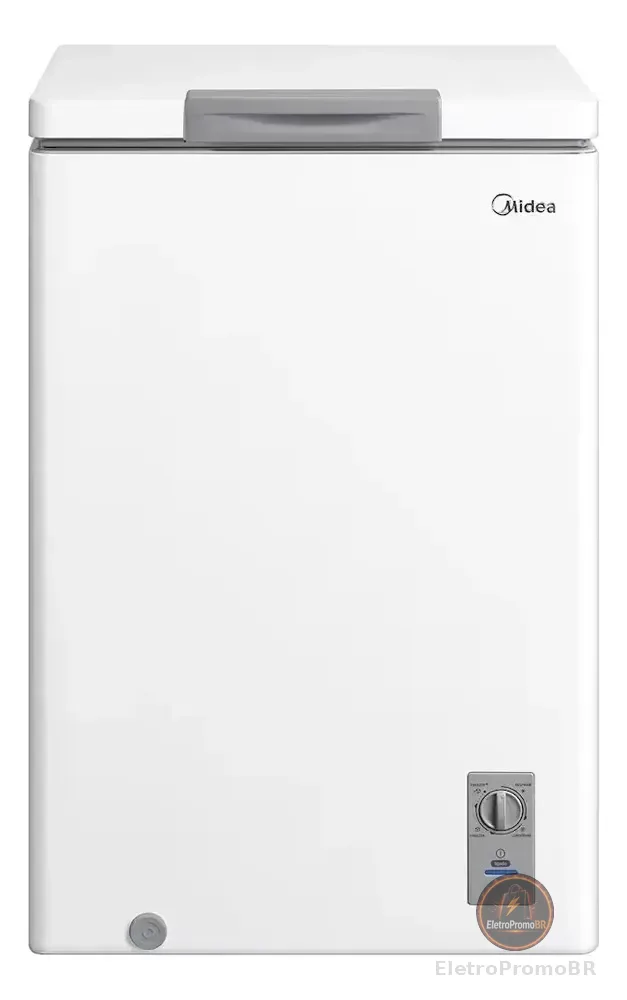 Freezer Horizontal 100l Inverter Bivolt Branco Midea Branco MDRC151FZD013