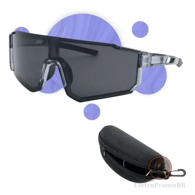 Óculos De Sol Esportivo Espelhado Vôlei Corrida Bike Uv400