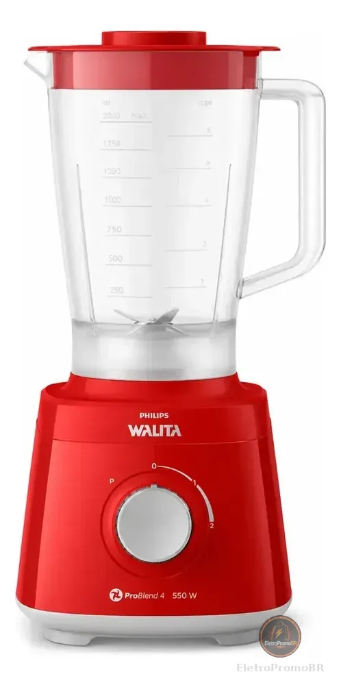 Liquidificador Daily Ri2110 Vermelho Philips Walita