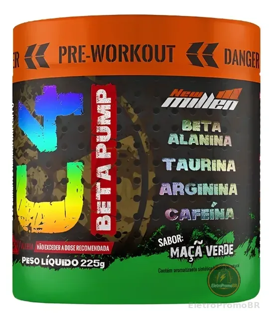 Pré Treino C4 Beta Pump 225g New Millen Eleito 4x Melhor Br