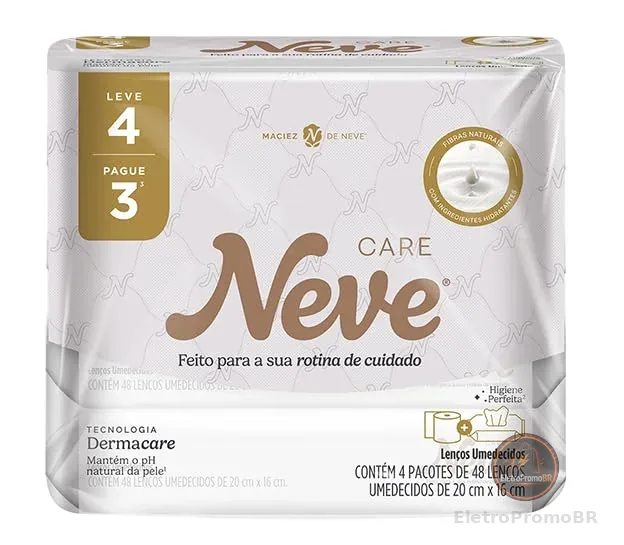 Lenço Umedecido Neve Care Leve 4 Pague 3