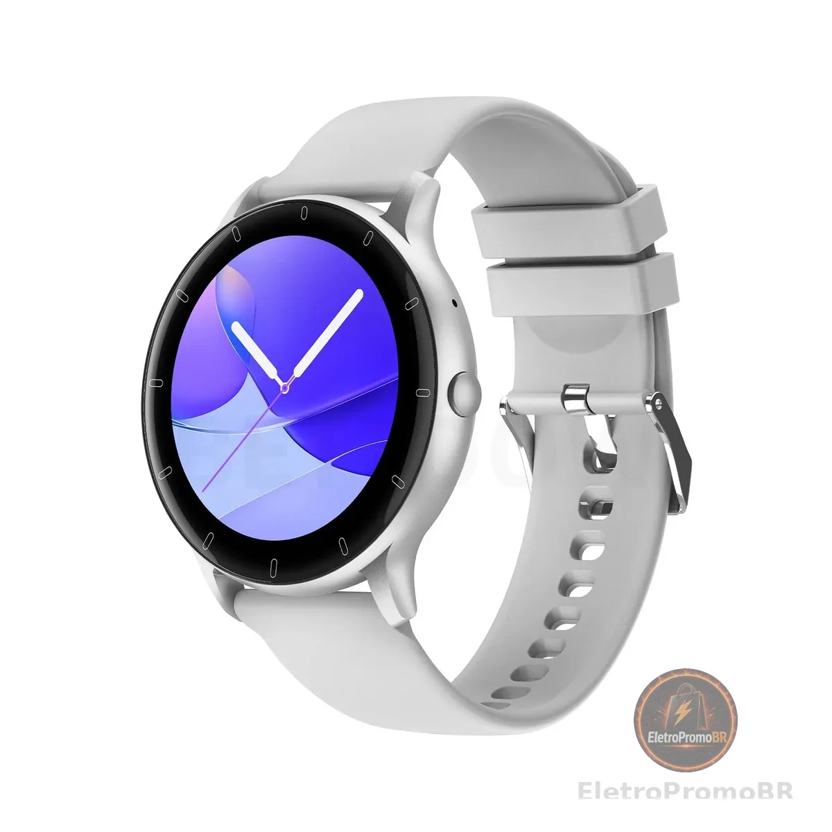 Bettdow Smartwatch Relógio inteligente com Al integrada, atende/faz chamadas, relógio esportivo feminino e masculino de 1,28" à prova d'água IP67, para celulares Android e iOS FB051 (Prata)