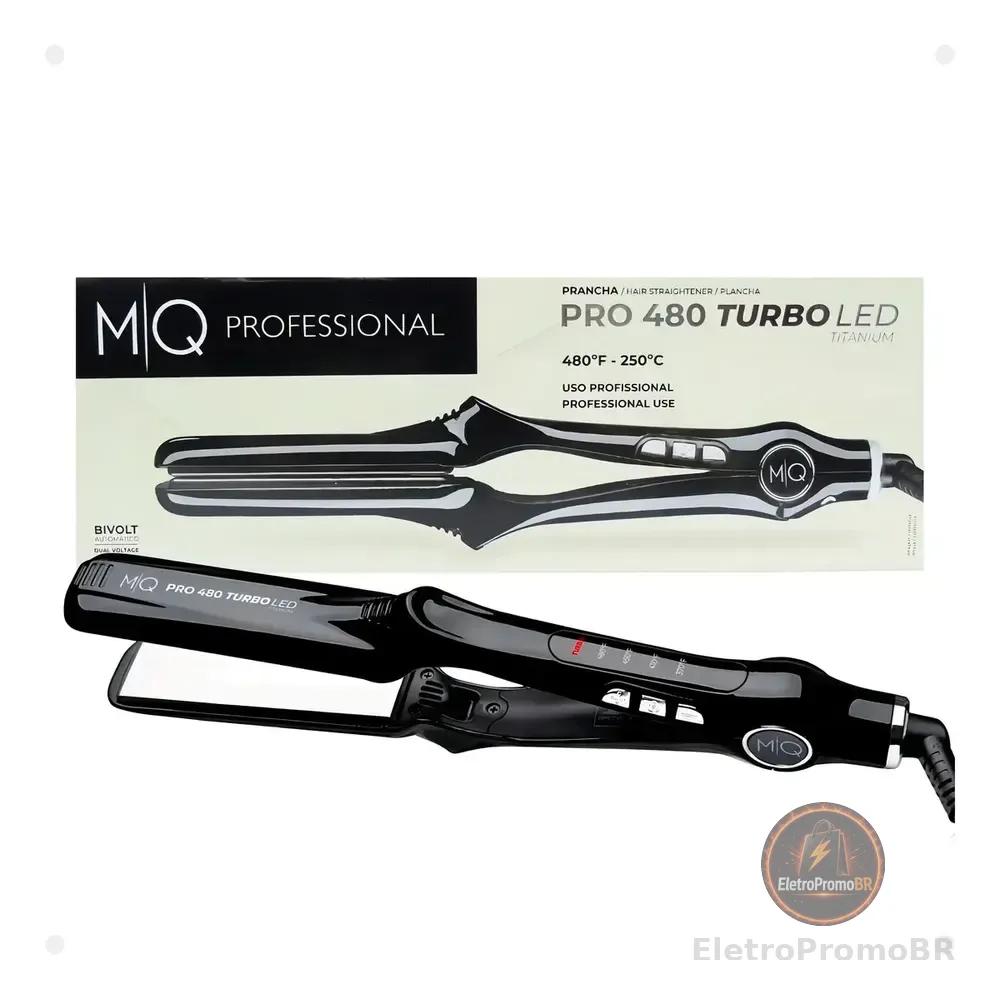 Prancha Mq Pro 480 Turbo Led Titanium