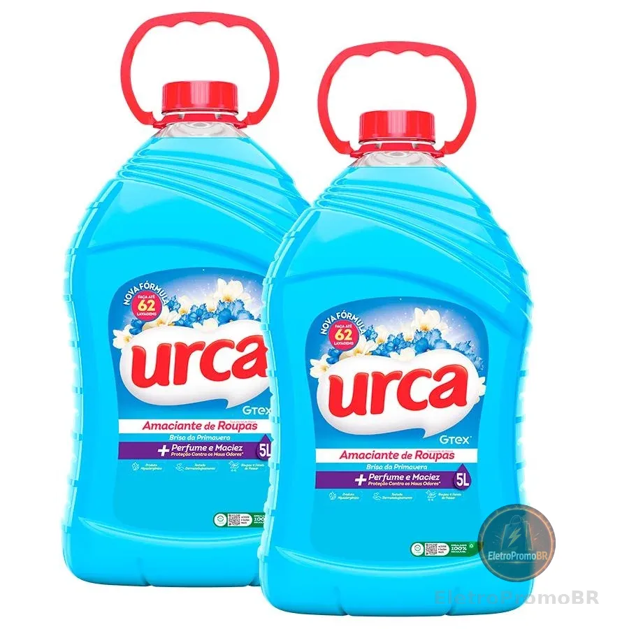 Kit 2 Amaciantes Urca Brisa Azul - 5l