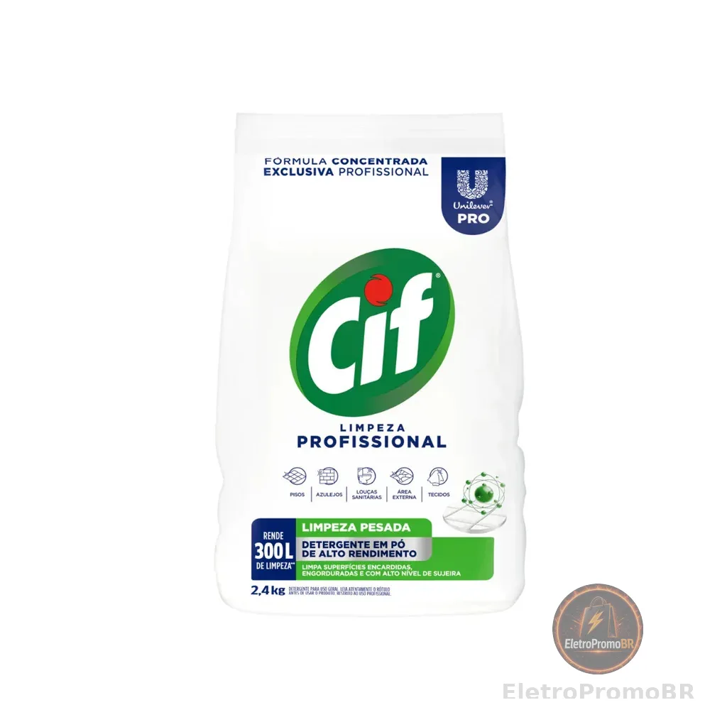 Limpador em Pó Limpeza Profissional 2,4kg Cif
