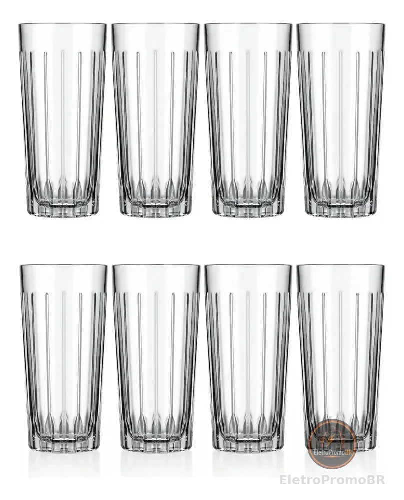Conjunto de Copos 8 Peças Madrid 395ml - Nadir