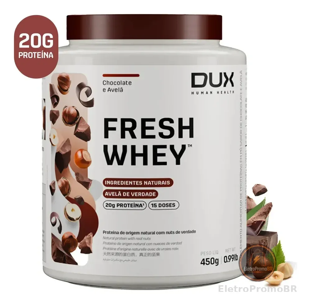 DUX HUMAN HEALTH Fresh Whey Chocolate e Avelã 450g