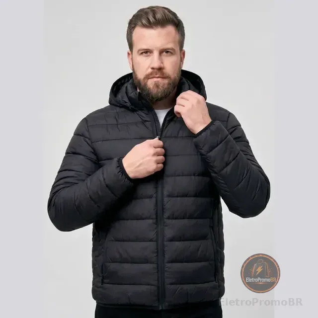 Jaqueta Masculina Puffer Moda Impermeável Bobojaco Luxo Frio