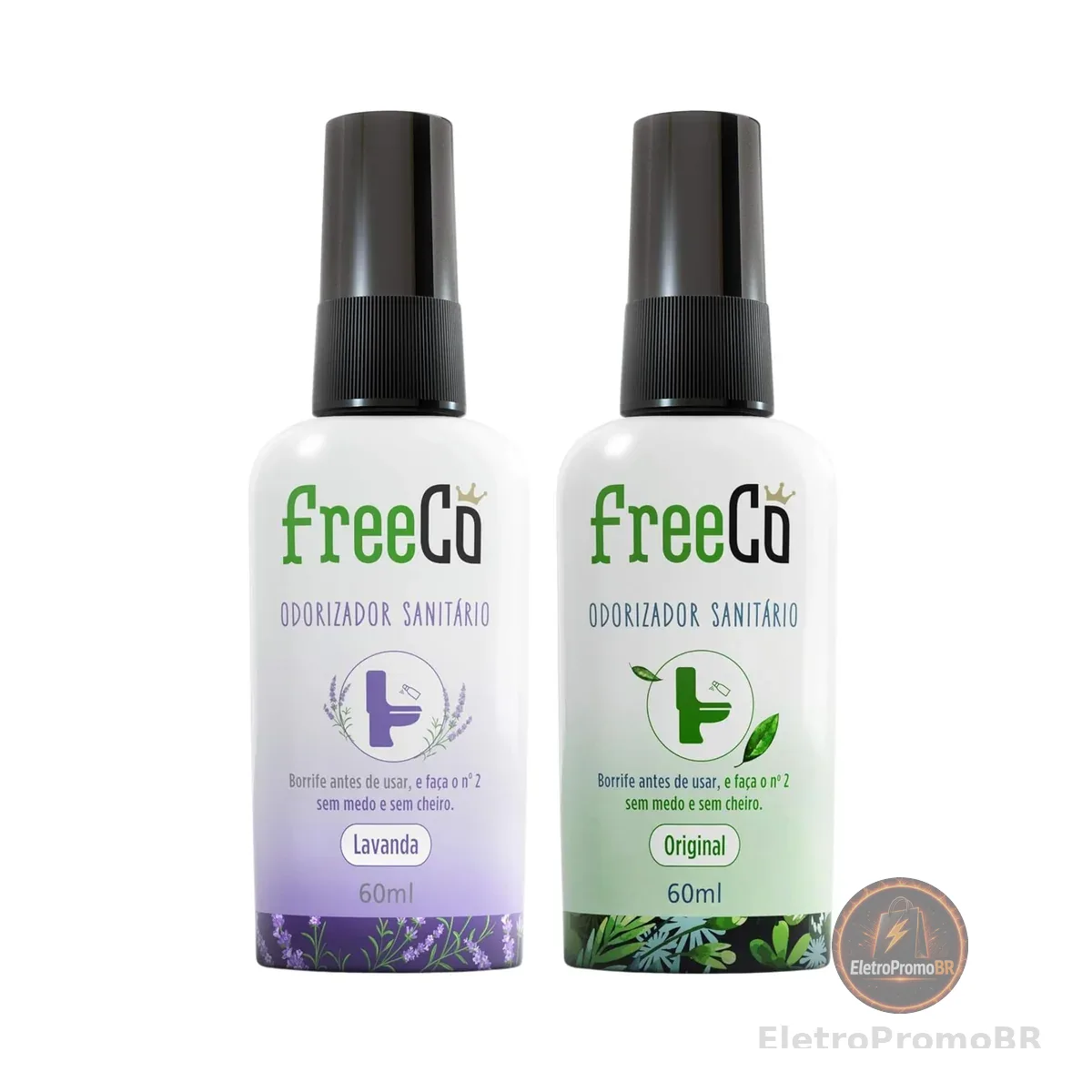 Freecô Bloqueador De Odores Sanitários - Original 60ml + Lavanda 60ml