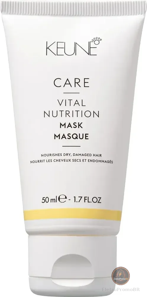 Máscara Keune Care Vital Nutrition 50ml Nutrição e Reparação para Cabelos Secos e Danificados